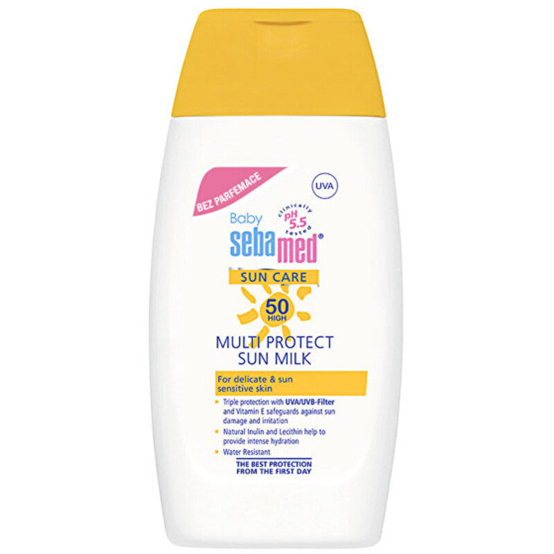 Sebamed Baby Multi Protect Sun Milk OF 50+ - bekvapis apsauginis pienelis nuo saulės, 200 ml Moterims