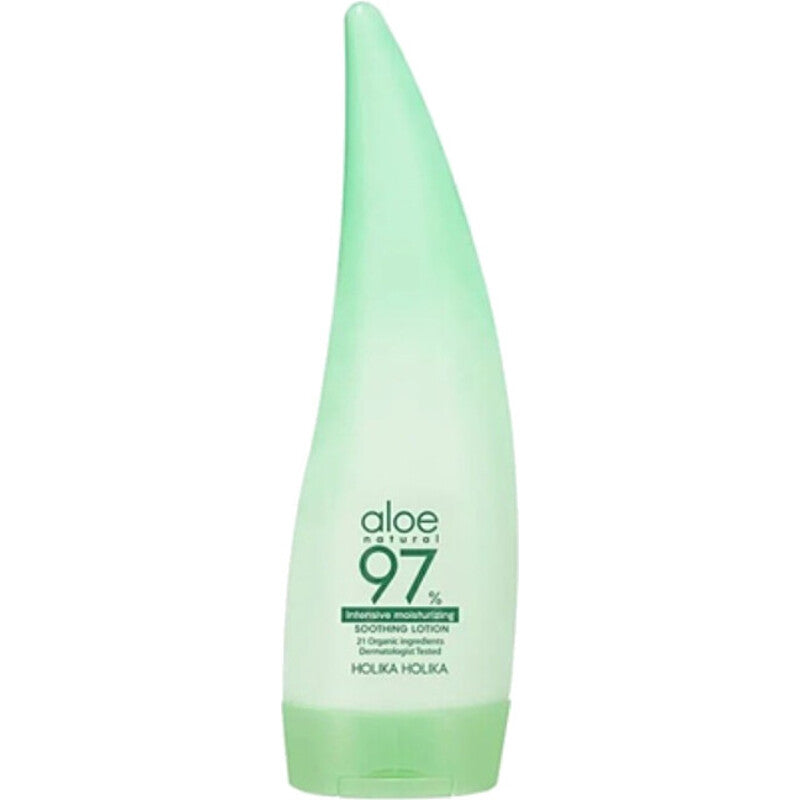 Holika Holika Aloe 97% raminamasis gelinis losjonas – gaivinantis losjonas odai ir kūnui.