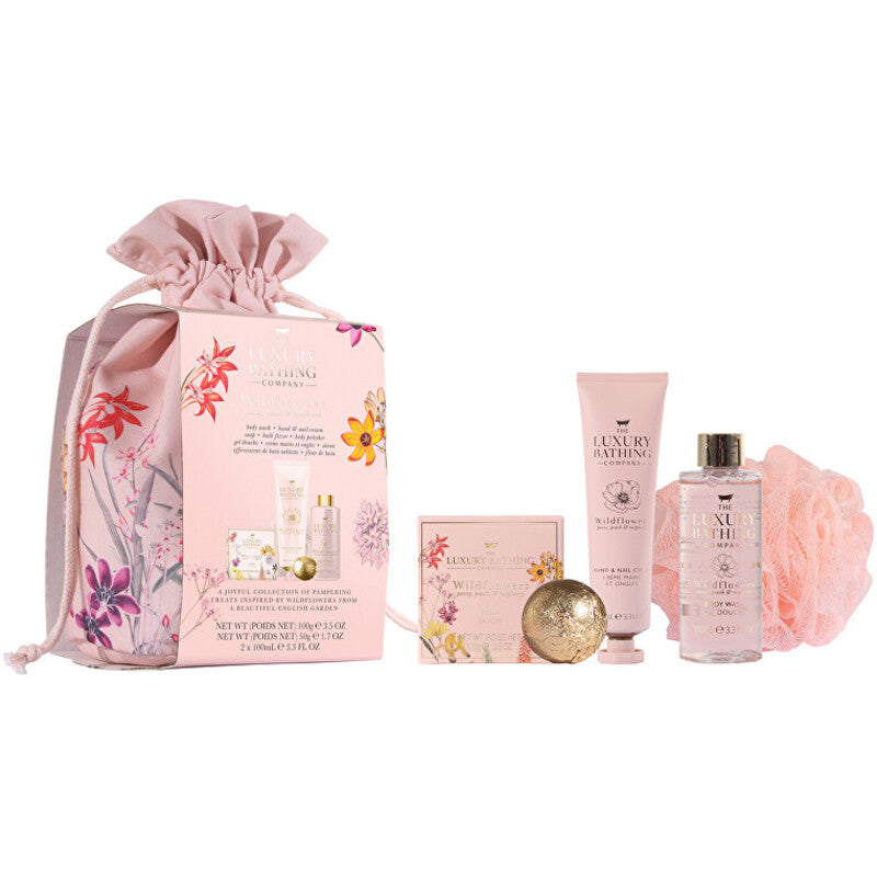 Grace Cole Bijūnų vonios priežiūros rinkinys ( Peony, Peach & Raspberry ) - kūno priežiūros dovanų rinkinys 5 vnt.