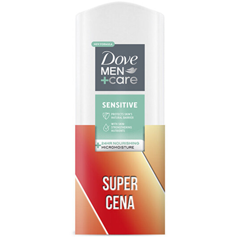 Dove Men+Care Sensitive 3 in 1 dušo želė – dušo želė kūnui, veidui ir plaukams 400ml