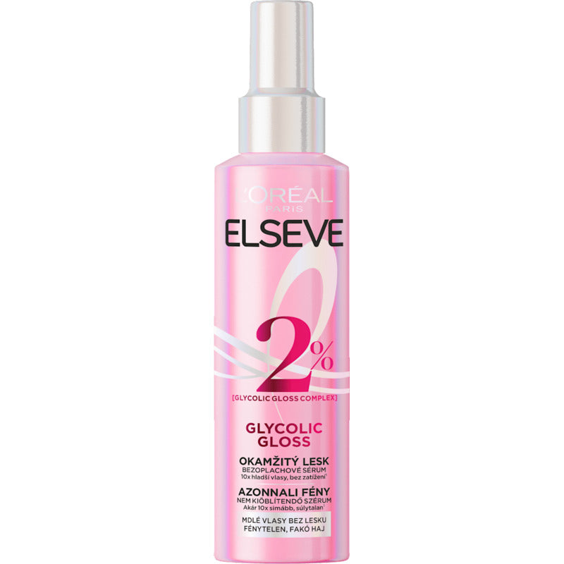 L´Oréal Professionnel Elseve Glycolic Gloss Spray 2% - nenuplaunamas serumas akimirksniam plaukų blizgesiui 150ml