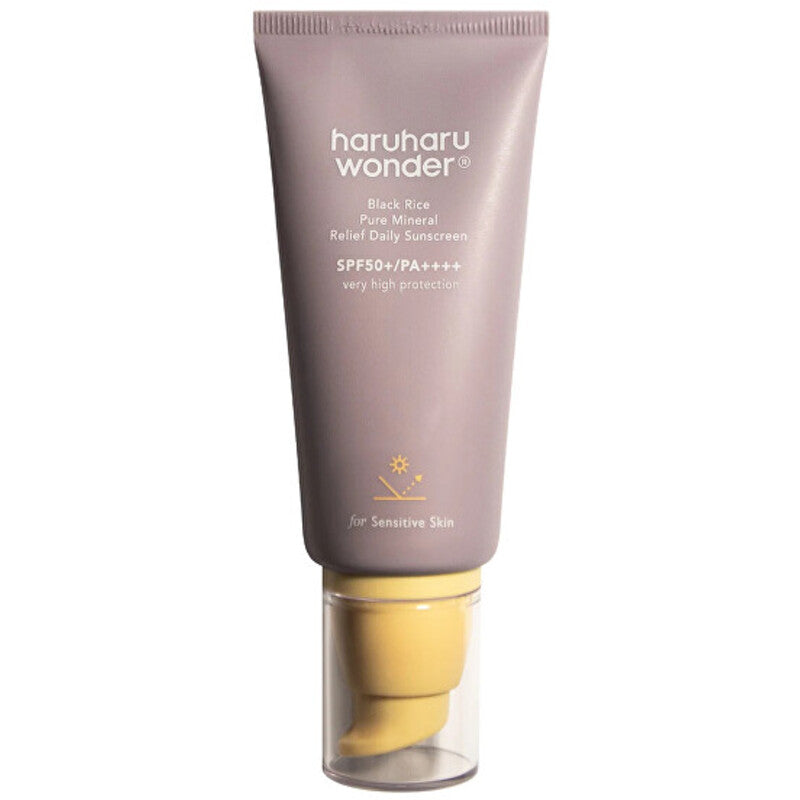 Haruharu Wonder Black Rice Pure Mineral Relief kasdienis kremas nuo saulės SPF 50+ – Mineralinis kremas nuo saulės
