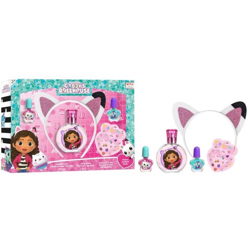 FRAGRANCES FOR CHILDREN Gabby´s Dolls House Gift Set EDT 50 ml, headband and manicure set