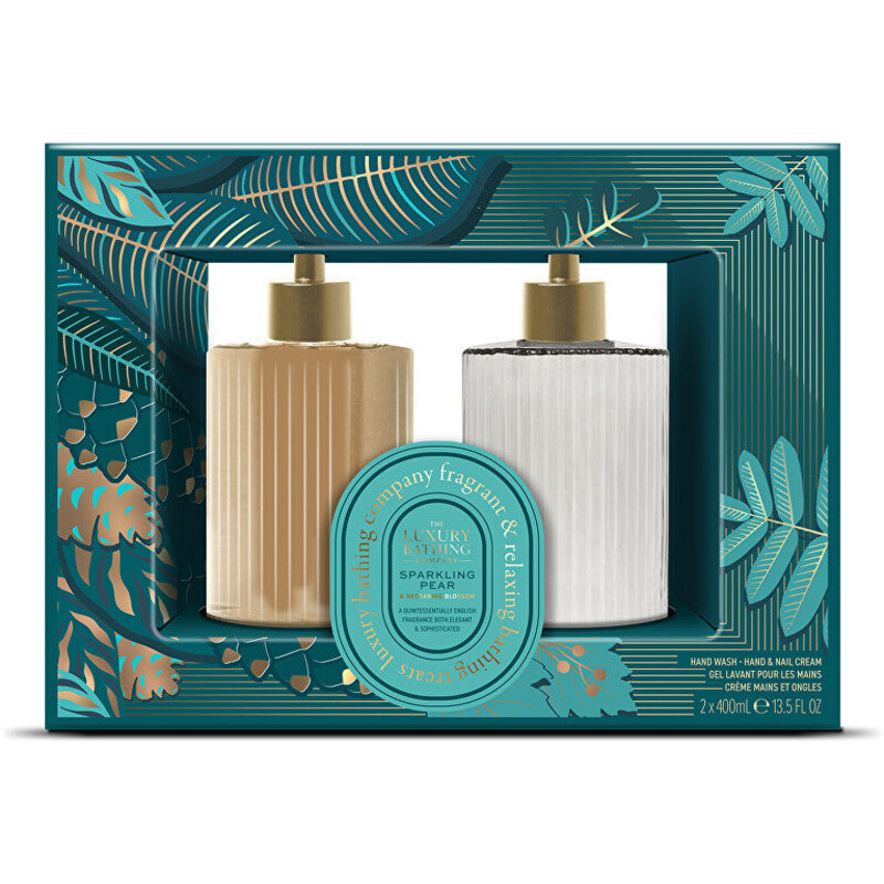 „Luxury Bathing Company“ rankų priežiūros dovanų rinkinys (kriaušių ir nektarino žiedų)