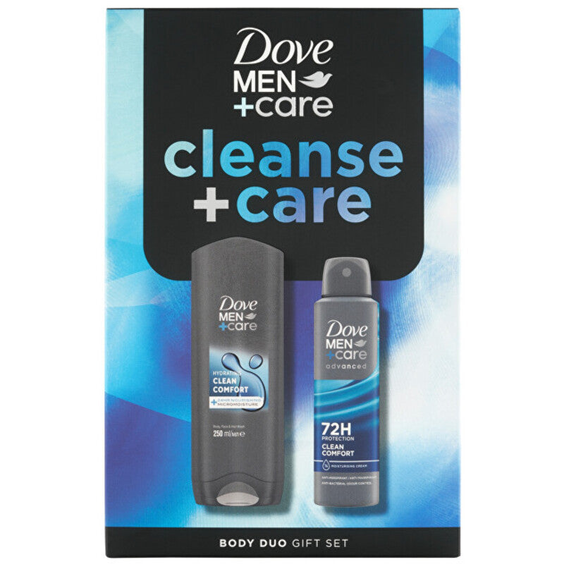 „Dove Men Cleanse +Care“ kūno rinkinys – kūno priežiūros dovanų rinkinys