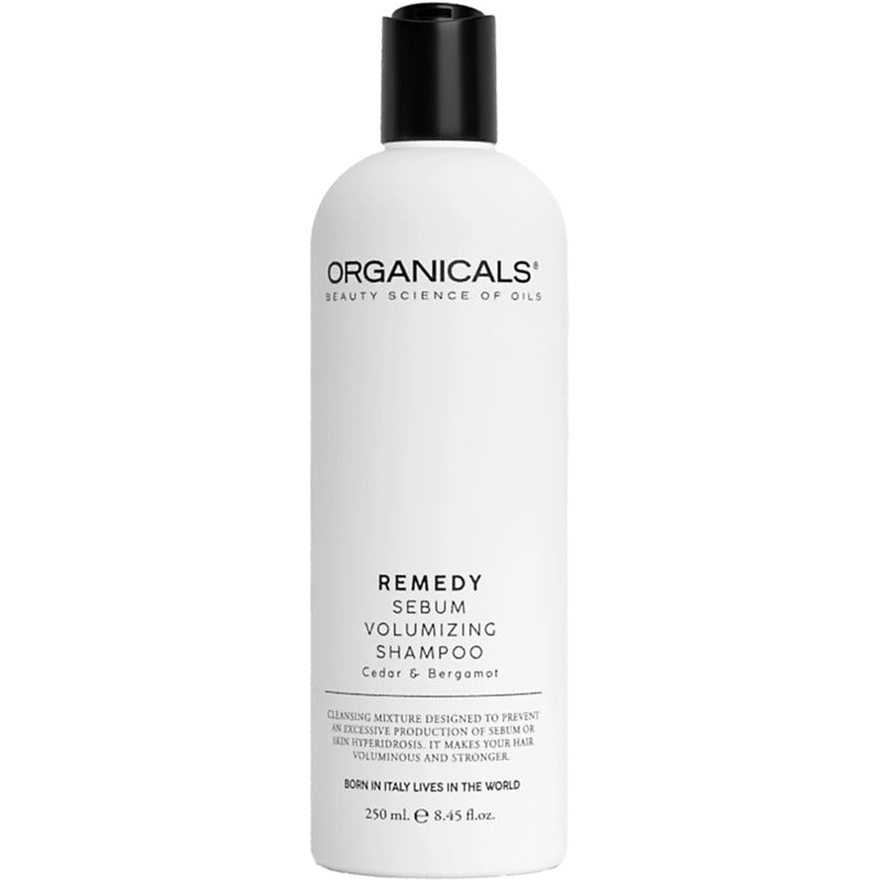 Organicals REMEDY Sebum Volumizing Shampoo Cedar & Bergamot - Apimties suteikiantis šampūnas nusilpusiems, lengvai riebaluojamiems plaukams