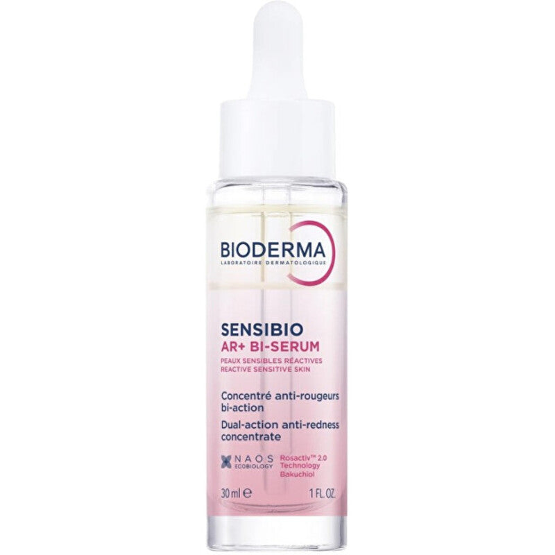 „Bioderma Sensibio AR+ Bi-Serum“ – raminamasis serumas, skirtas odai, linkusiai į paraudimą.