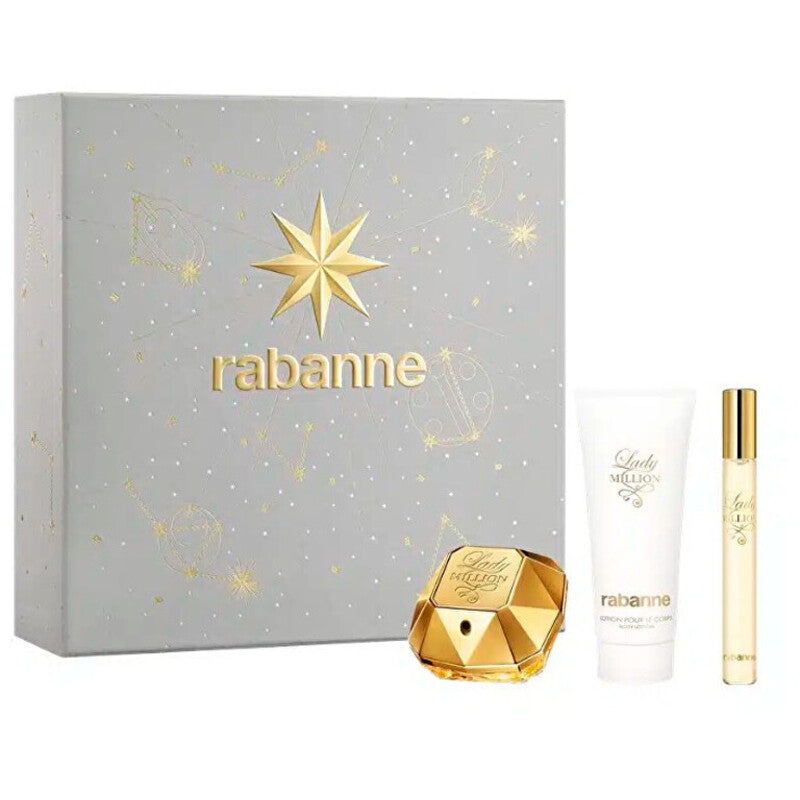 Paco Rabanne Lady Million Dárková sada EDP 50 ml, tělové mléko 100 ml a miniaturka EDP 10 ml