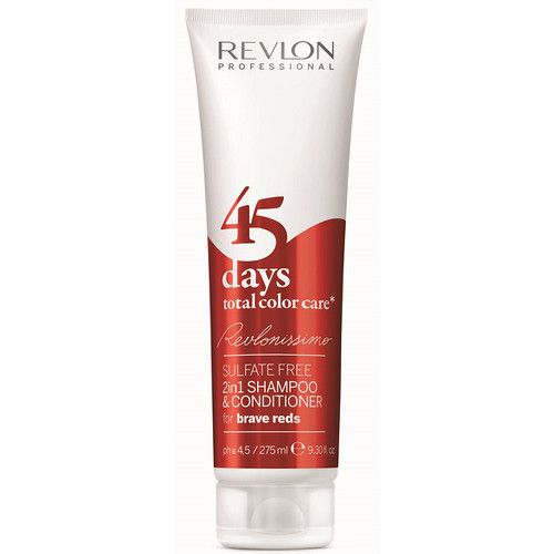 Revlon Professional 45 dienų iš viso Color Care Shampoo ir Kondicionierius Brave Reds – šampūnas ir kondicionierius ryškiems raudoniems atspalviams (275ml) Moterims