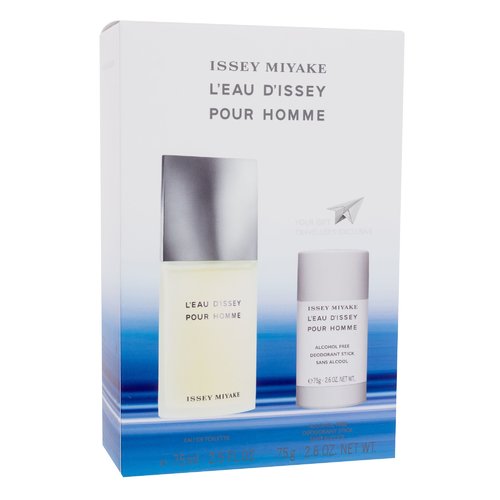 L'Eau D'Issey pour Homme dovanų rinkinys EDT Kvepalai 75 ml ir deostick L'Eau D'Issey pour Homme 75 Vyrams