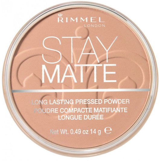 Rimmel Stay Matte – matt pressitud pulber 14 g (002 Pink Blossom) naistele