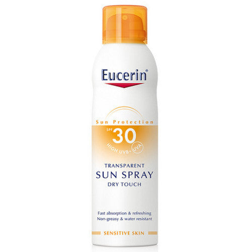 Eucerini Dry Touch läbipaistev päikeseõli SPF 30 (200ml) naistele