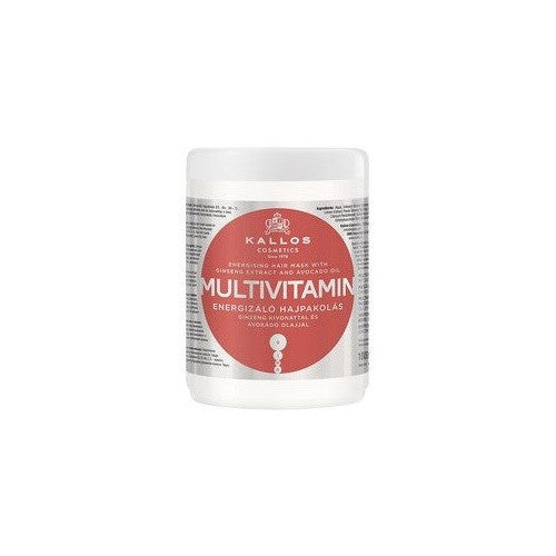 Kallos multivitaminų plaukų kaukė su ženšenio ekstraktu ir avokadu