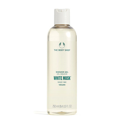 „The Body Shop White Musk“ dušo želė – rūpestingas dušo želė su baltojo muskuso kvapu.