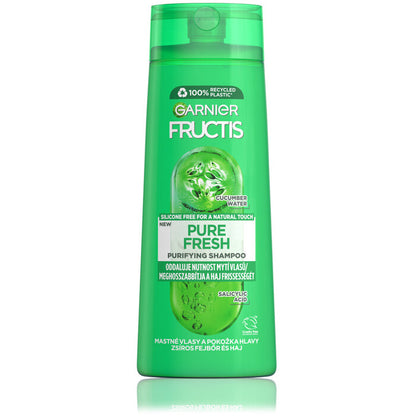 GARNIER Fructis Pure Fresh stiprinamasis šampūnas riebiems plaukams