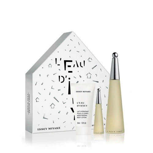Issey Miyake L'Eau D'Issey Gift set EDT 100 ml, body lotion L'Eau D'Issey 50 ml and miniature L'Eau D'Issey EDT 10 ml 