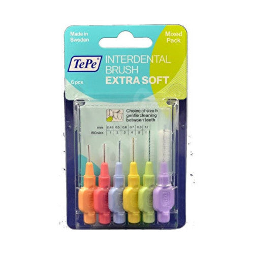 TePe Start MIX (Extra Soft) Intermittent Brushes 6 vnt Moterims
