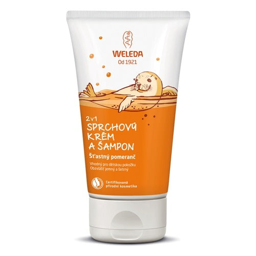 Weleda dušikreem ja šampoon 2-ühes Happy Orange 150 ml Unisex
