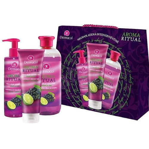 „Dermacol“ dovanų rinkinys iš kūno priežiūros vynuogių su laimo aromato ritualu