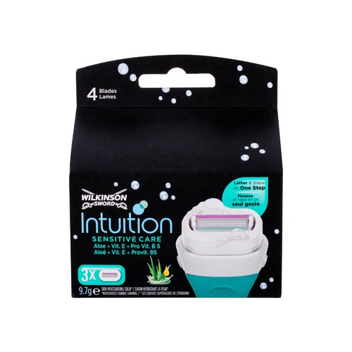 Wilkinson Sword Intuition Sensitive Care (3tk) – tundlikule nahale mõeldud asenduspea naistele