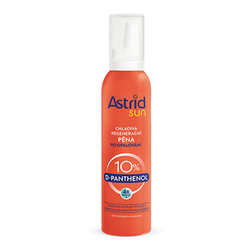 Astrid Sun - vėsinančios regeneruojamosios įdegio putos su 10 % pantenolio