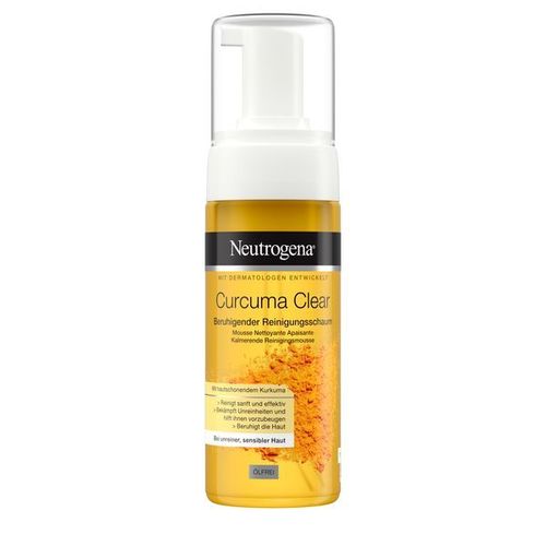 „Neutrogena Curcuma Clear Mousse Cleanser“ valomosios putos jautriai, mišriai ir probleminei odai