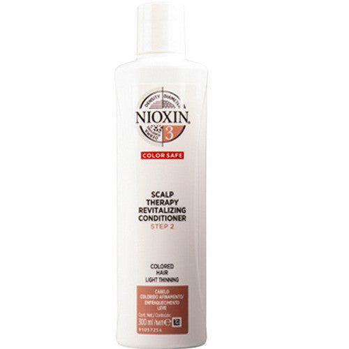 „Nioxin System 3 Color Safe Scalp Therapy“ atgaivinantis kondicionierius 3D – odos atgaivintuvas švelniaspalviams, šiek tiek ploniems plaukams