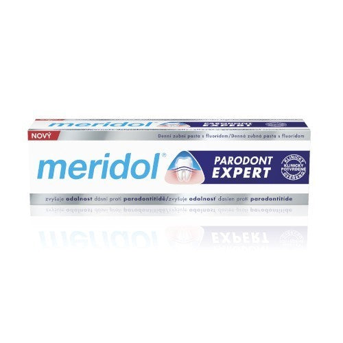 Meridol Paradont Expert – dantų pasta nuo dantenų kraujavimo ir periodontito