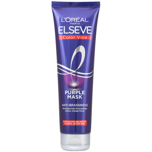 L´Oréal Professionnel Elseve Color Vive Purple Mask - Toitev mask blondidele ja esile tõstetud juustele (150ml) Naistele