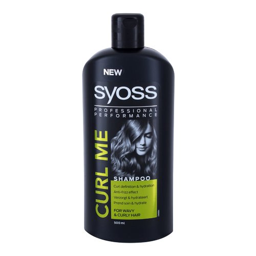 Syoss Performance Curl Me šampoon – šampoon lainelistele ja lokkis juustele (500 ml) naistele
