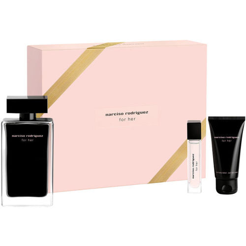 Narciso Rodriguez Narciso Rodriguez for Her EDT gift set 100 ml, body lotion 50 ml and miniature EDT 10 ml - Glamur
