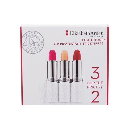 Elizabeth Arden Eight Hour Cream huulekaitsepulk SPF 15 - toonitud huulepalsam Trio 11g naistele