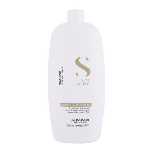 Alfaparf Milano Semi Di Lino Diamond llluminating Conditioner – šviesinantis kondicionierius normaliems plaukams 1000ml