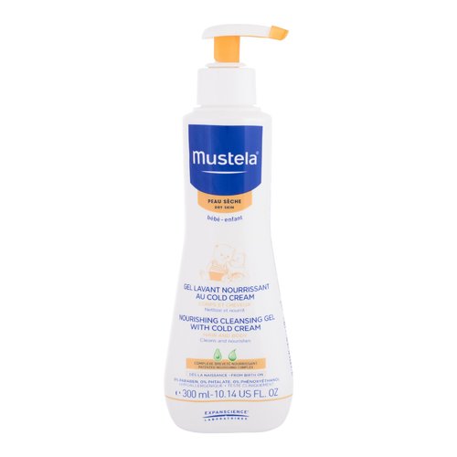 Mustela Bébé toitev puhastusgeel külmakreemiga – dušigeel (300 ml) naistele