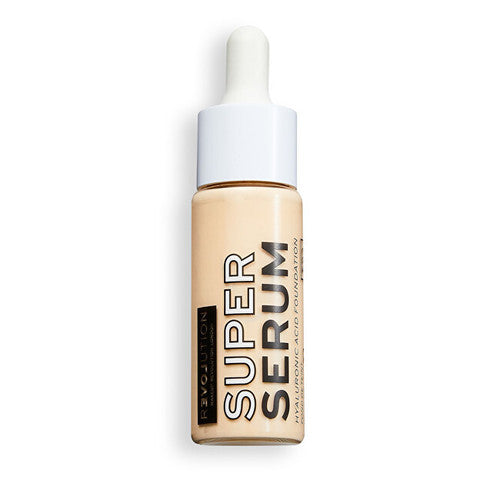 Makeup Revolution Super Serum hüaluroonhappe alus – niisutav meik 25 ml F2 naistele