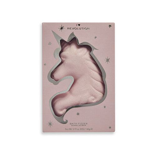 Makeup Revolution Heart Revolution Bath Fizzer Unicorn Heart Glow – vonios bomba 145.0g Moterims