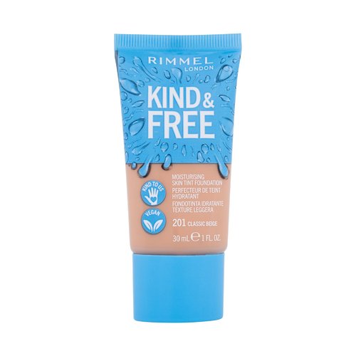 Rimmel Malonus ir Nemokamas drėkinamasis odos atspalvio pagrindas 30 ml (504 Deep Mocha) Moterims