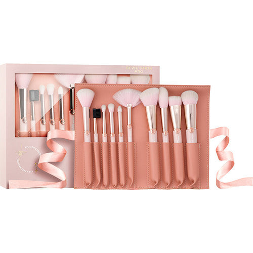 Makeup Revolution Revolution PRO x Influencer Overnight Full Beat Brush Set &amp; Roll – pintslikomplekt naistele
