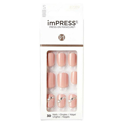 „Kiss My Face ImPRESS“ nagų lakas „Crystal Blossom“, 30 vnt.