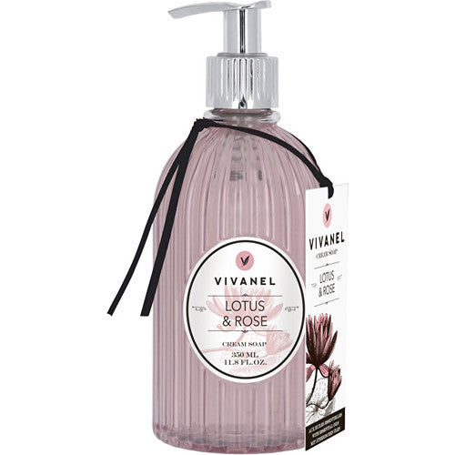 Vivian Gray kreminis muilas „Lotus & Rose“ – skystas kreminis muilas