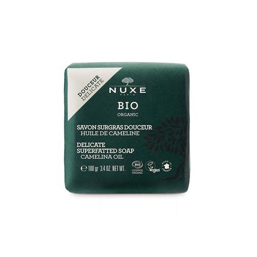 Nuxe „Bio Organic“ subtilus superriebus muilas, kupranugarių aliejus (100.0g) Moterims