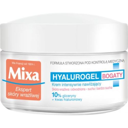 Mixa Hyalurogel Rich 24H Cream (jautriai sausai odai) - Drėkinamasis kremas
