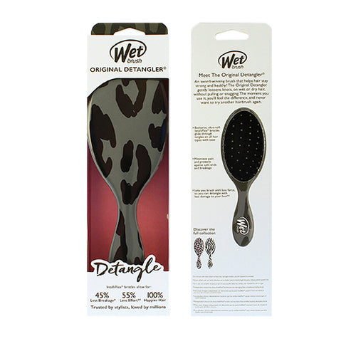 Wet Brush Originalus Detangler Safari Dark Grey Leopard Moterims
