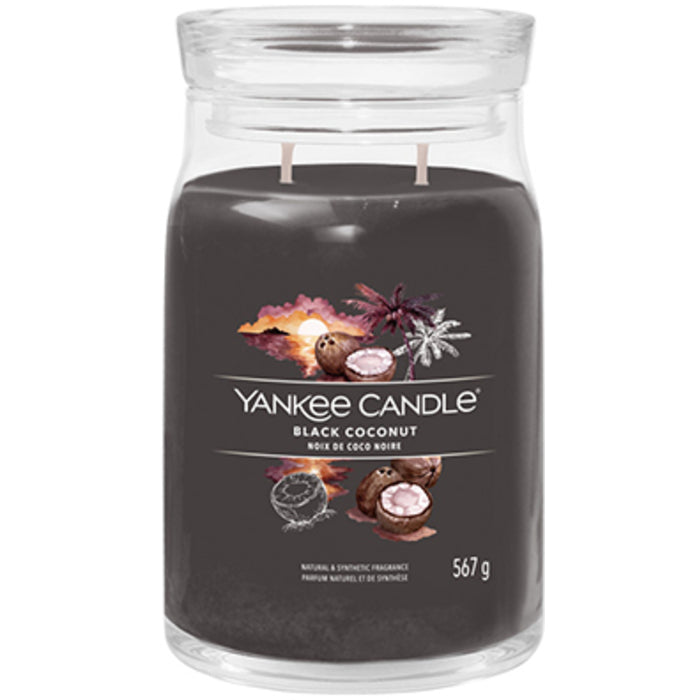 Yankee Candle „Black Coconut Signature“ žvakė (juodojo kokoso)