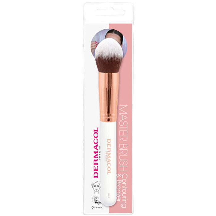 Dermacol Rose Gold D53 pintsel - puudri ja kontuurimise pintsel koos karbiga