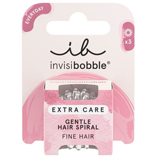 Invisibobble Extra Care Crystal Clear – juukselips (3 tk.) Naistele