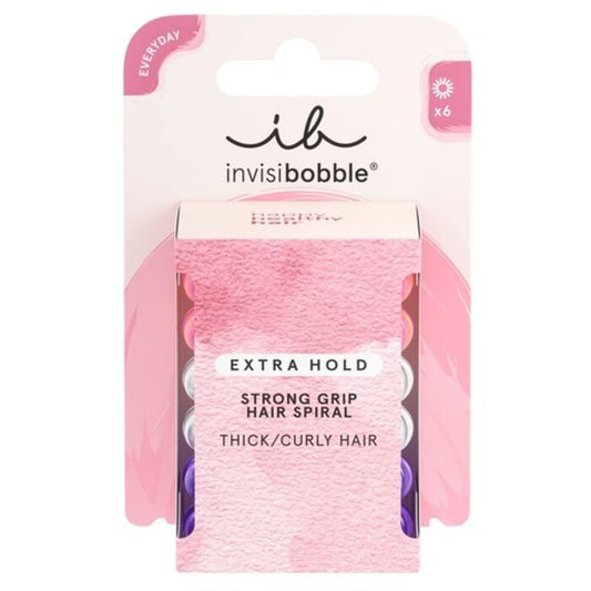 Invisibobble Extra Hold Twirl Boss – Hair Scrunchie (6 tk) naistele