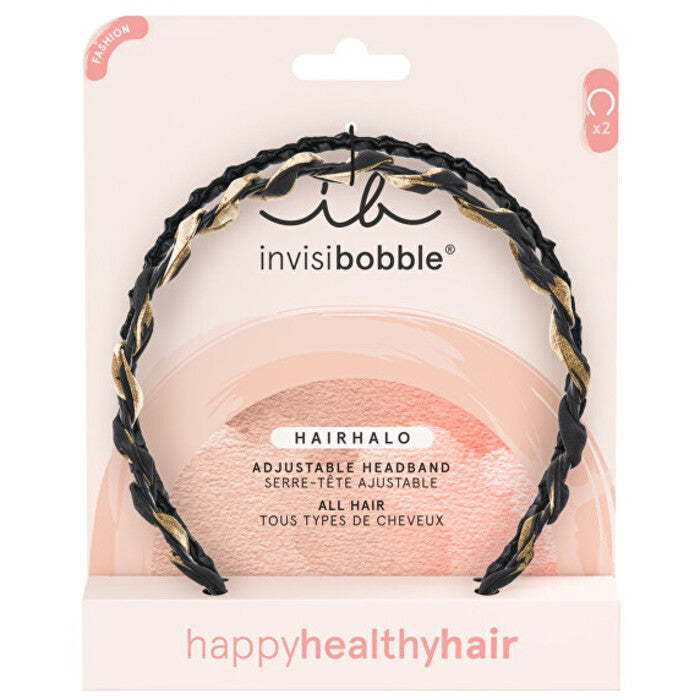 „Invisibobble Hairhalo Chique and Classy“ - reguliuojamo ilgio plaukų lankelis (2 vnt.)