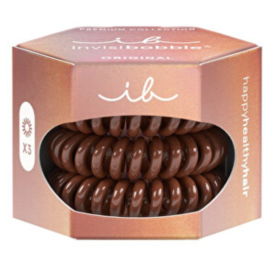 Invisibobble Original Premium Pretzel Brown – juuksekarv (3 tk.) naistele