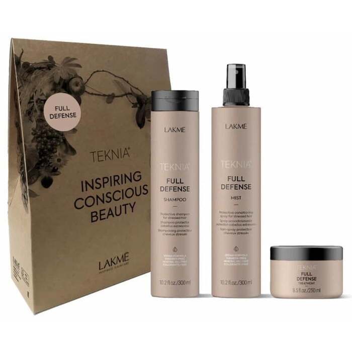 „Lakmé Teknia Full Defense Pack“ – dovanų rinkinys plaukų apsaugai ir blizgesiui